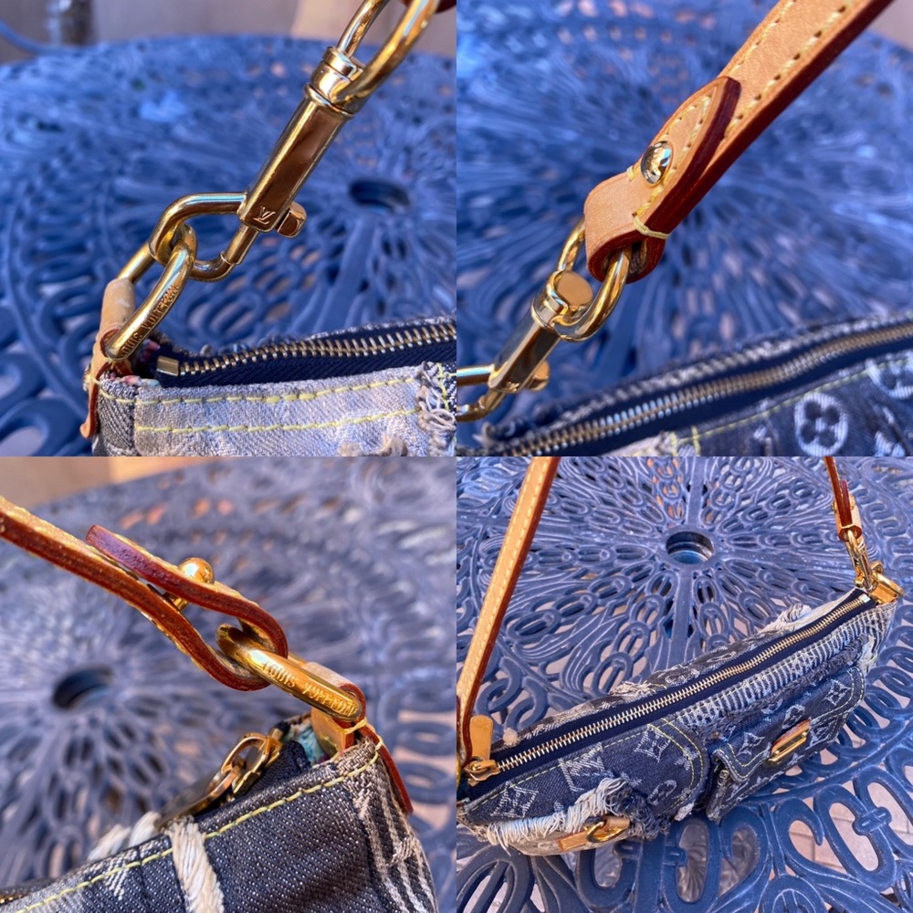 SOLD Louis Vuitton Denim Patchwork Pouchy Shoulder Bag - Picture 10 of 15